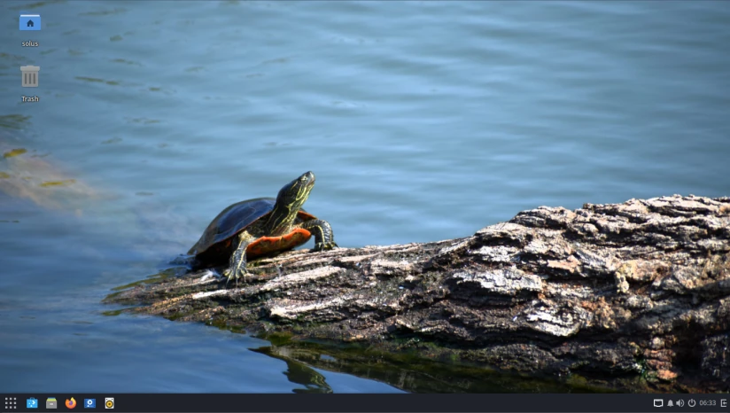 Budgie Desktop with no applications open